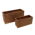 Factory Direct Sale United Kingdom Spice and Extract Manufacturing Rusty Large Powder Coated Metal Planter for Garden Home Use