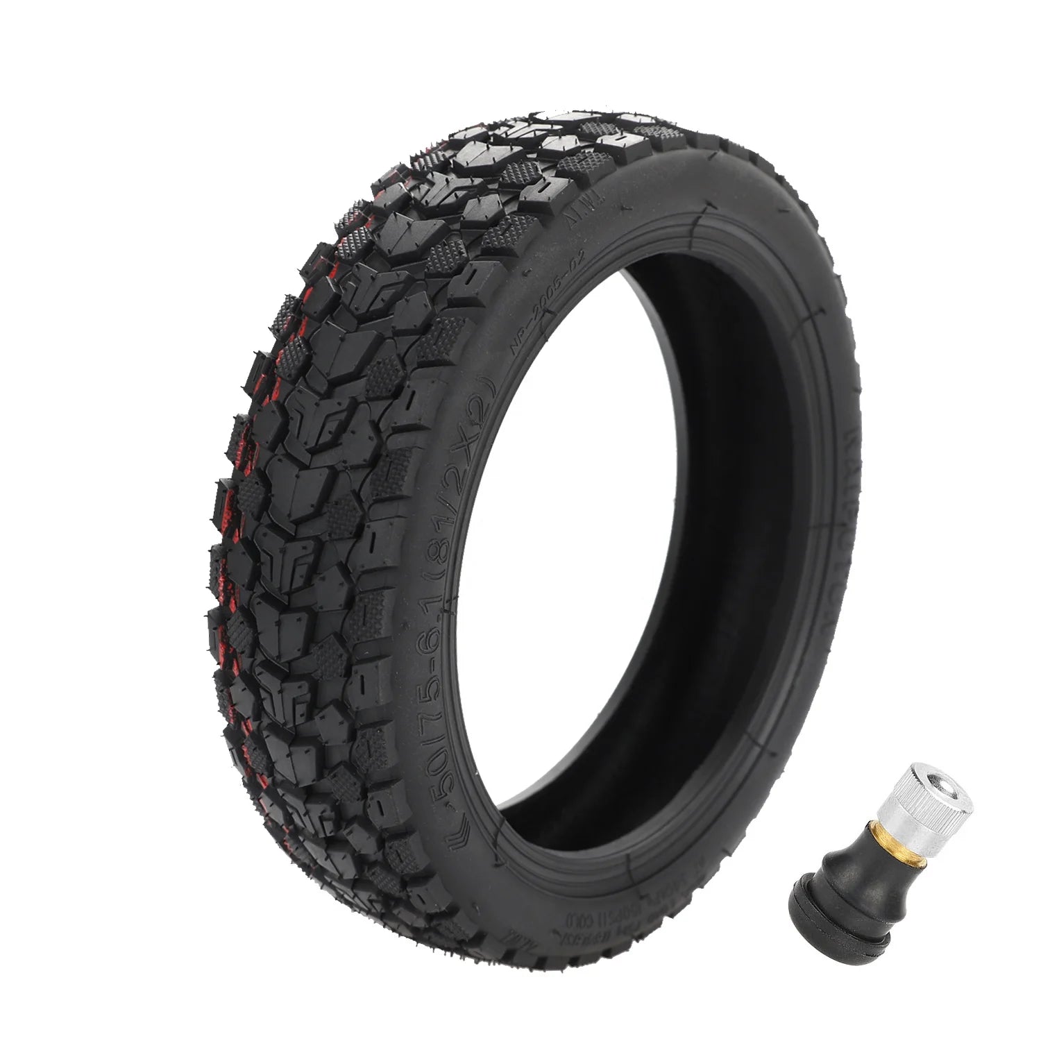8.5 Inch 50/75-6.1 8 1/2*2 Off-road Rubber Tubeless Tire With Valve for Xiaomi Mijia M365 Pro 1S Electric Scooter Vacuum Tyre