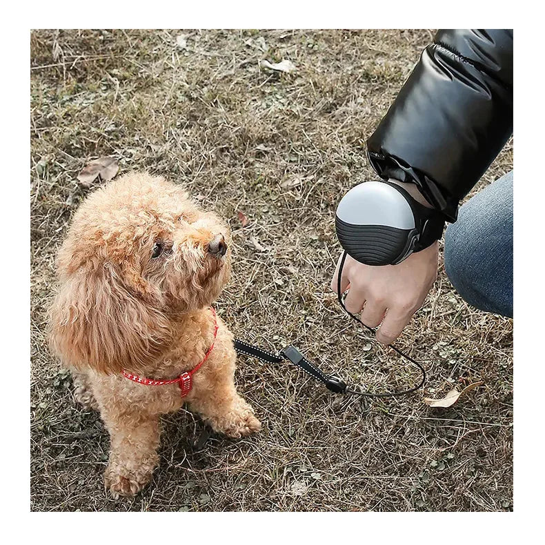 3 Meters Anti-slip Handsfree Comfortable Hand Wrist Wear Lead Strap Extendable Pet Leash Dog Traction Rope for Outdoor Running