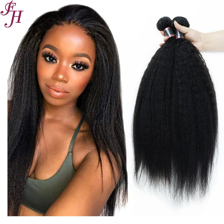FH Wholesale 100% Real Natural Human Hair Bundles Human Hair Extension Vendors