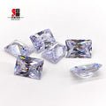 BaiFu Jewelry Big Size Rectangle Shape White Synthetic Cubic Zirconia Stones