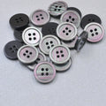 Custom Brand Logo White Resin Pearl Effect Shirt Buttons Fashion 4-Hole Design