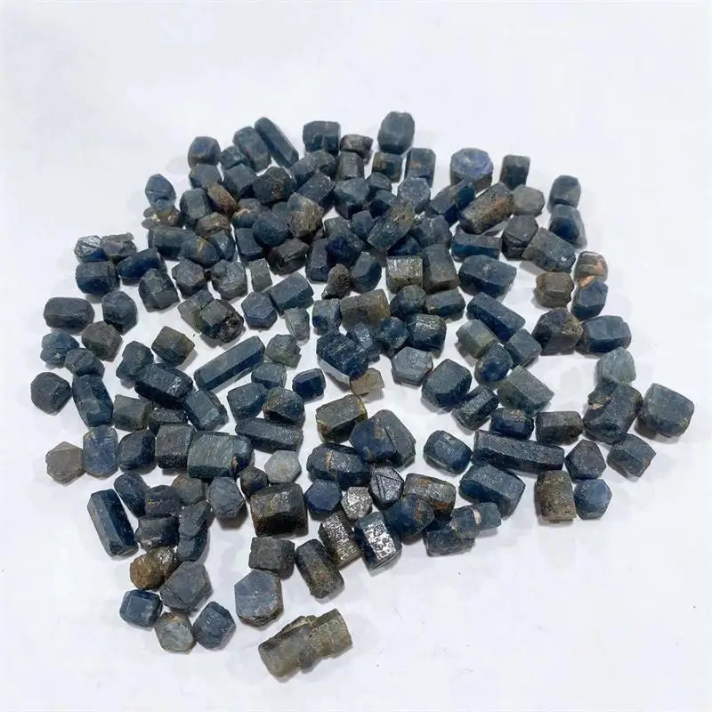 Small Size Natural Crystal Stone Specimen Sapphire Raw Crystal Blue Corundum Rough Gemstone Corundum