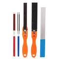 5 Sizes Jewelry Tools Sandpaper Holder Sanding Sticks Clamp Roll Half Round Polishing Roll Abrasive Sandpaper Bar with Handle