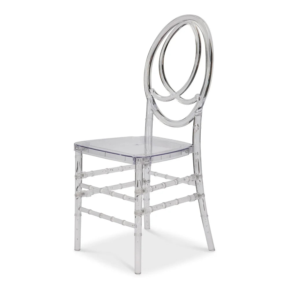 Wholesale Wedding Molded Armless Chairs PC Transparent Chair for Event Hotel Wedding Hotel Restaurant Acrylic Backrest Chair
