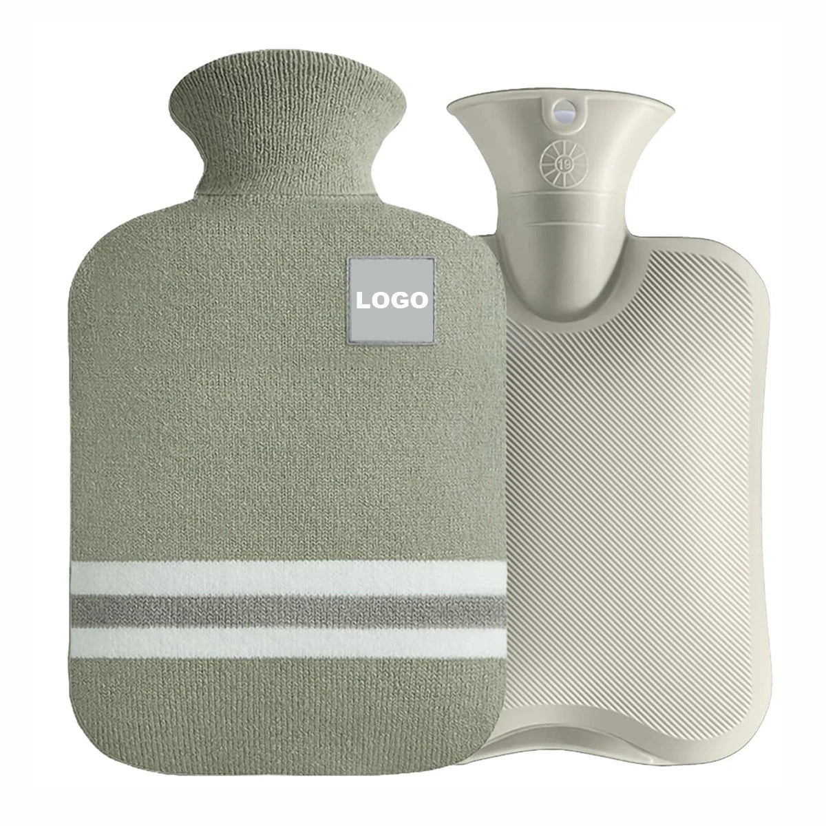 Wholesale Custom Logo 1000ml & 2000ml Portable Flannelette PVC Rubber Hot-Water Bag Cover Hand & Foot Warmer