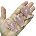 Rose Quartz Crystal Angel Angel Crystal for Easter Valentine's Day Mother's Day Carved Angel Crystal Decor Healing Stone