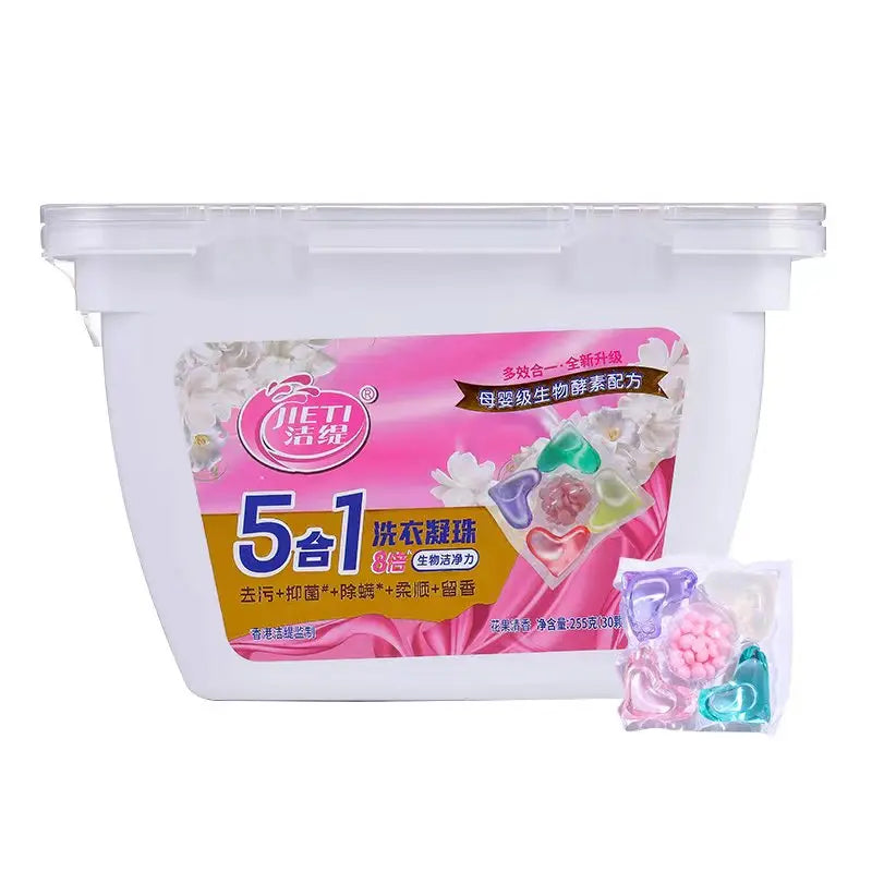 Free Sample Custom Label Quantity Large Price Excellent Green Environmental protection 5 in 1 Laundry Pods  Powder Detergent