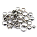 High Polish Stainless Steel Large Hollow Ring Beads Spacers Jewelry Accessories Wholesale