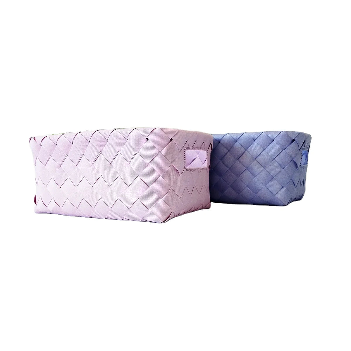 Handmade PP Woven Storage Basket-Waterproof & Moistureproof Eco-Friendly Multifunction for Sundries and Gifts