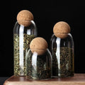 Branded Luxury Glass Storage Jar Set 500ML 800ML 1200ML Ball Lid Spice Food Fresh Kitchen Canister Storage Containers