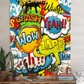 Background Home Room Wall Art Graffiti Colorful Letter Tapestry Wall Hanging Table Cloth