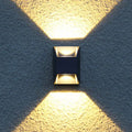 Led Outdoor Wall Lights 2 Lighting Heads 2 Sections Waterproof Wall Light Modern Aluminum Spotlight for House/garden/verandah