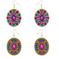 Diy Creative Crafts Painting by Diamond Jewelry Making Kits 5D Handmade Drop Mandala Earrings