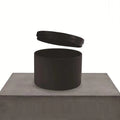 Popular Seamless Straight Body Full Matte Black Metal Jars Colour 8oz Candle Tin Can