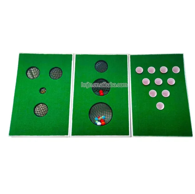 2024 Factory Sales Golf Beer Pong Cornhole Set Exciting Golf Chipping Game Beer Pong Chip Shot Game Beach Backyard Man Cave Gift
