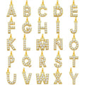 Chris April 316L Stainless Steel PVD Gold Plated Alphabet Letters Jewelry Necklace 3mm Herringbone Custom Nameinital Necklace