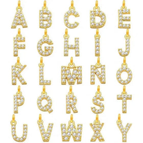 Chris April 316L Stainless Steel PVD Gold Plated Alphabet Letters Jewelry Necklace 3mm Herringbone Custom Nameinital Necklace