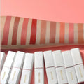 Best Selling Cosmetic High Pigment Long Lasting Lip Stick Custom Logo White Tube Makeup Velvet Lipstick Private Label