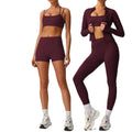Women's Sportswear Gym Fitness Outfit Set Women Sport Wear Yoga Pants Sets Gym Sport Workout Wear Fitness Yoga Set Women