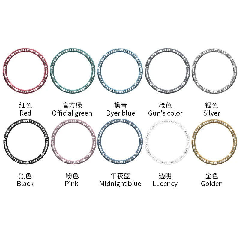 IVANHOE Bezel Rings for Samsung Galaxy Watch 6 Classic 43mm 47mm Bumper Stainless Steel Cover Anti-scratch Protection