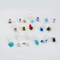 Mixed Designs Lampwork Murano Bubble Glass Animal Figurines Floating