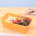 Large-Capacity 1200ML Food Container Microwave Dishwasher Safe Collapsible Silicone Lunch Box