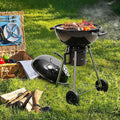18.5 Inch Modern Home Barbecue Grill Korean BBQ Charcoal Cast Iron with 6mm Stainless Steel Rotation and Machine