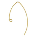 V Shape 14K Gold Filled Ear Wire Jewelry DIY Accessories S925 Silver Classic Earring Hooks