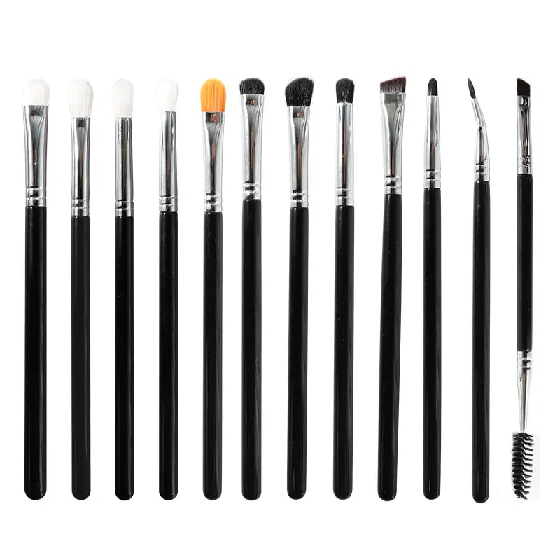 HMU Drop Shipping Philippines Copper Tube Low Moq Goat Hair High Quality Professional Private Label Eye Brush Sets