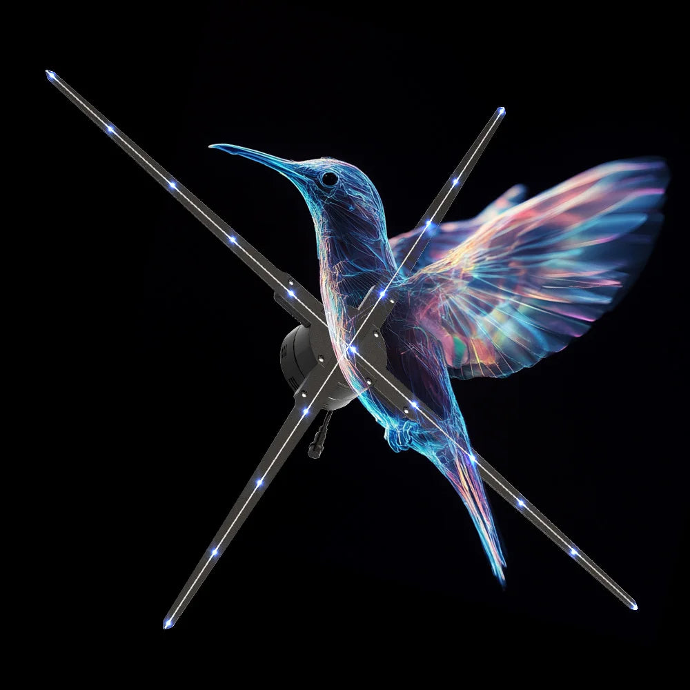 Comprehensive 100cm 3D Holographic Fan Display With Durable Design Ensuring Engaging Showcasing for Events and Product Launches