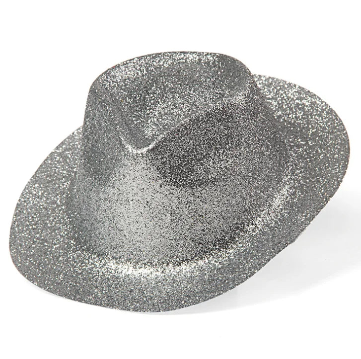 2025 New Year's Eve Party Favor Bright Glitter Top Hat for Women & Men for Christmas & Valentine's Day Parties