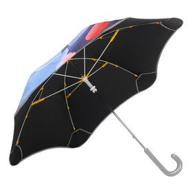 New Cartoon Round Corner Kids Umbrella Curved Handle Umbrella Carton Box Custom Logo Minimalist Plastic Manual Kids for Children