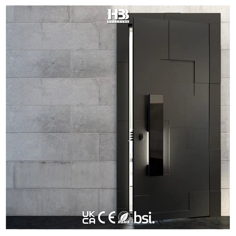 Best Quality Modern Entry Security Steel Doors Stainless Steel Finish Exterior Main Gate Design Swing Open Style Villa Hotel