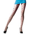 Fashion Trendy Star Dot Jacquard Thin Black Compression Nylon Women's Versatile Slim Fit Sheer Stocking Custom Logo