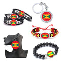 80 Designs Grenada Map Charm Flag Pendant Inspiration Key Chain Ring Cuff Link Tie Clip Necklace Bracelet Earrings Jewelry