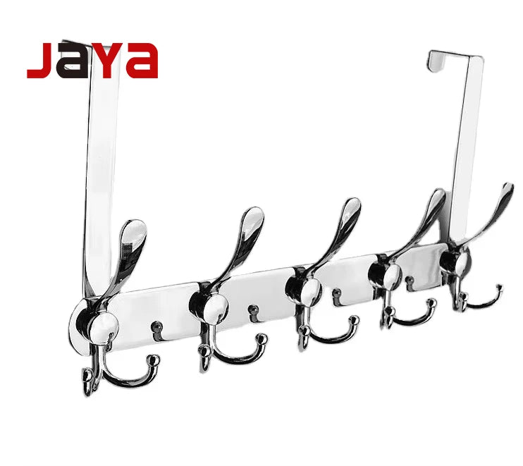 JAYA 5 Metal Coat Stainless Steel Hooks for Coats Towels Hats Purse for Kitchen Mudroom Bathroom Entryway Wall Mounted Hook