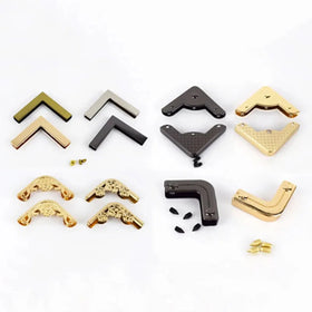 Meetee 25-54mm Wallet Book Decoration End Clip Edge Sealing Process Hardware Accessories Alloy Protection Corner Buckle