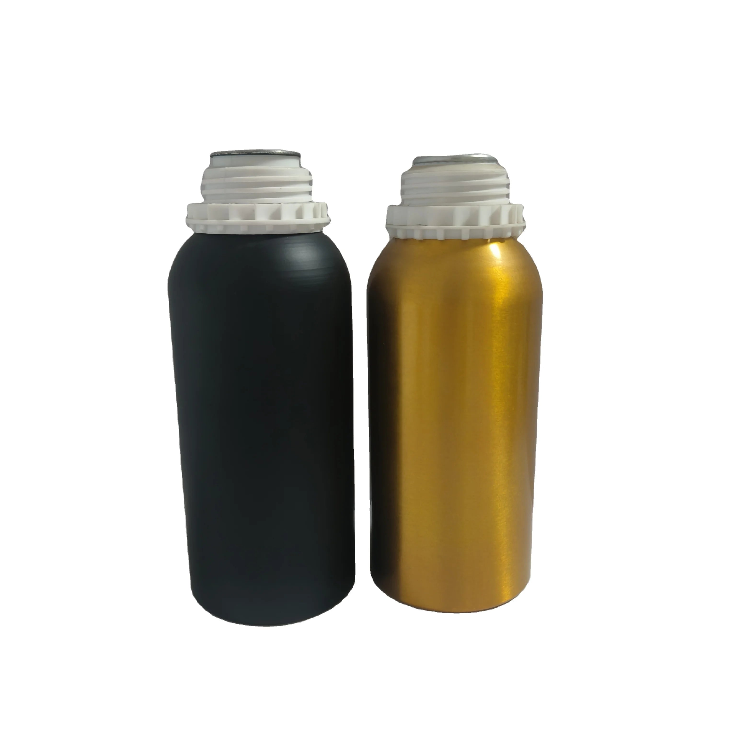 500ml Aluminum Perfume Bottle with Plastic Lid Screw Cap for Cosmetics Lotion Liquid Soap Essential Oils Chemicals