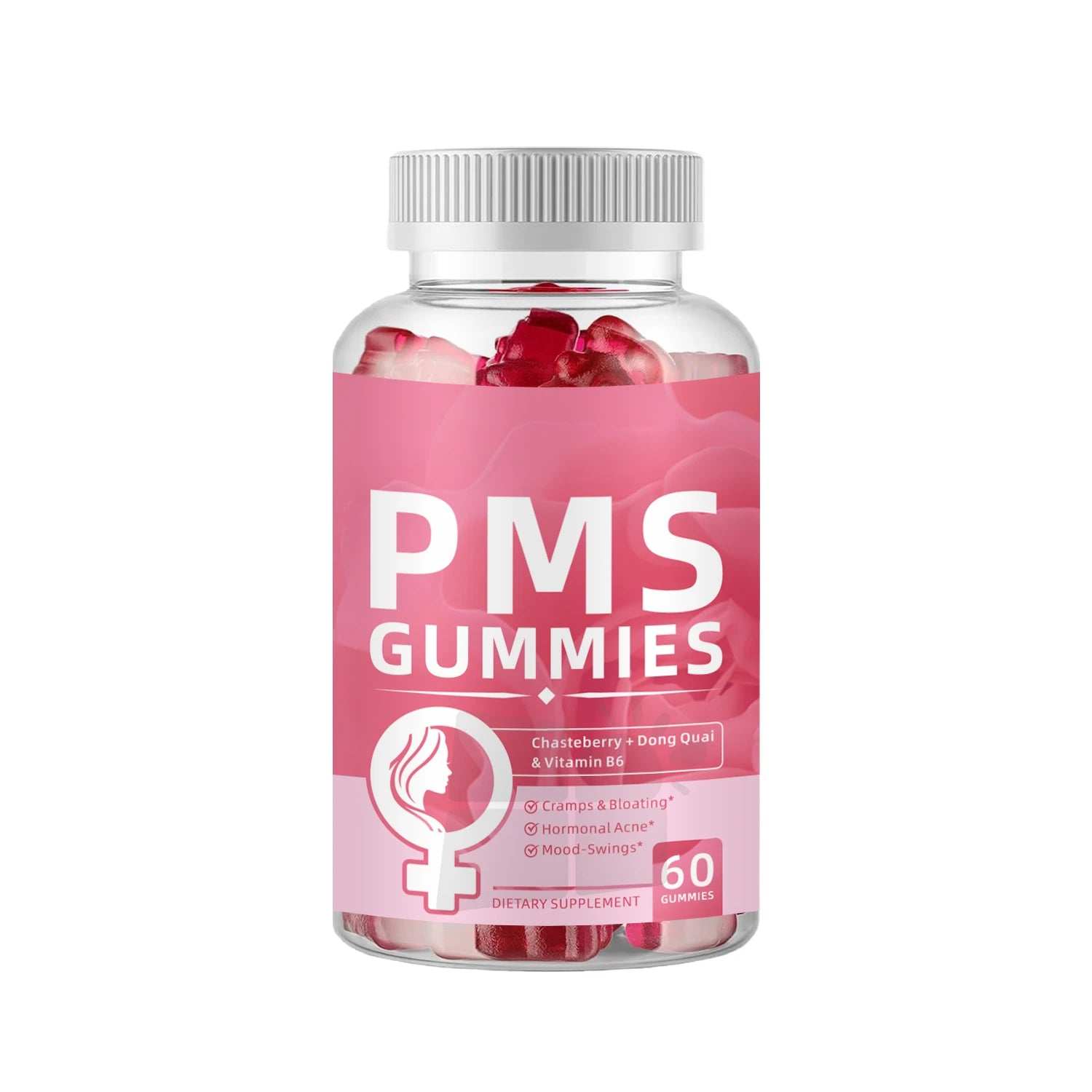 Wholesale OEM Private Label Bio Extracted Nutritional Supplements Gummies Female Hormone Balance Natural PMS Gummy