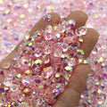 XULIN 2mm 3mm 4mm 5mm 6mm New Color Resin Transparent Bottom Jelly Lt.amethyst AB Rhinestone