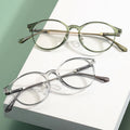 Women Pink Transparent Clear Lens Anti-Blue Ray Glasses Cheap Frame Eye Wear in Stock