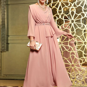 Muslim Women Dress Arabic Abaya Long Sleeve Islamic Clothing Abaya Dubai Models