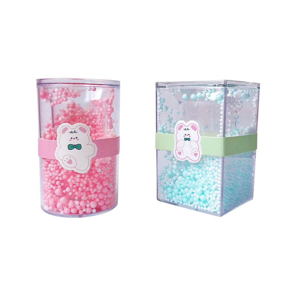 Creativity Acrylic Fantasy Color Pen Holder Kawaii Pen Holder Desk Stationery Pen Holder