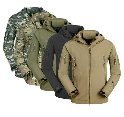 Outdoor Sports Hunting Soft Shell Uniform Winter Jacket Multi Color Tactical Warm Waterproof Camo Jacket