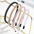 Wholesale Thin Rhinestone Hair Hoops Crystal Beads Headbands Glittery Hairbands for Women Ladies Hair Accessories