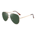 2024 3728 New Large Frame Metal Men's Uv400 Classic Retro Double Beam Driving Sunglasses