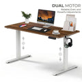 Ergonomic Electric Sit to Stand Office Home Lifting Table Motorized Height Adjustable Dual Motor Stand up Desk Standing Frame MegaBDM