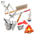 Beekeeping Kit Bee Hive Frame Holder Scraper Knife Stainless Steel Apiculture Tool Honeycomb Handheld Device Set