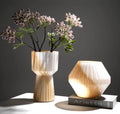 Soft Decoration Creative Colorful Irregular Wrong Color Coastal Cylinder Hydroponic Glass Vase Ornaments Milk Jade Ins Home